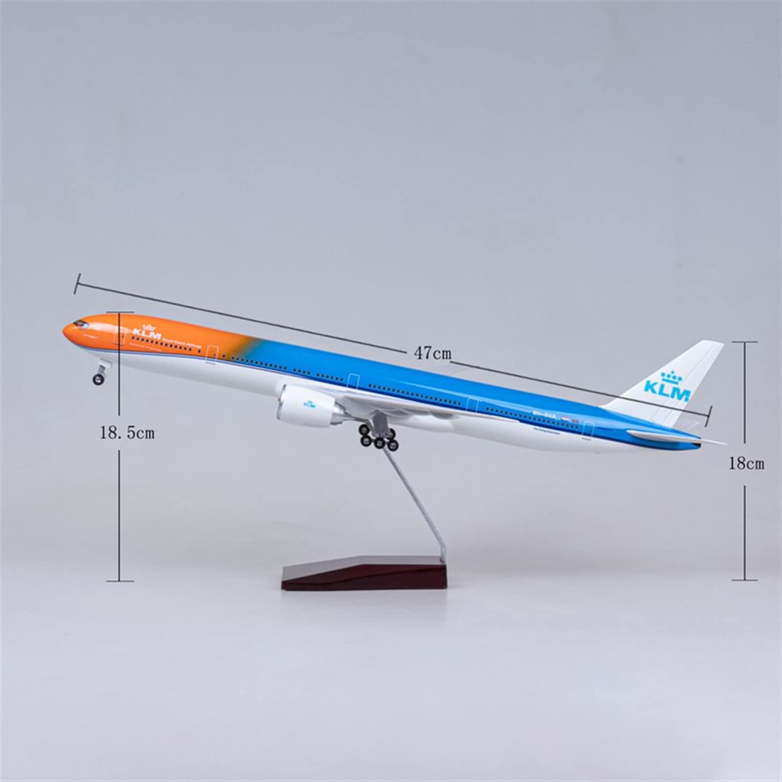 Amazon.co.jp: 飛行機の模型をコピー 47cm 1/160 KLMオランダ航空