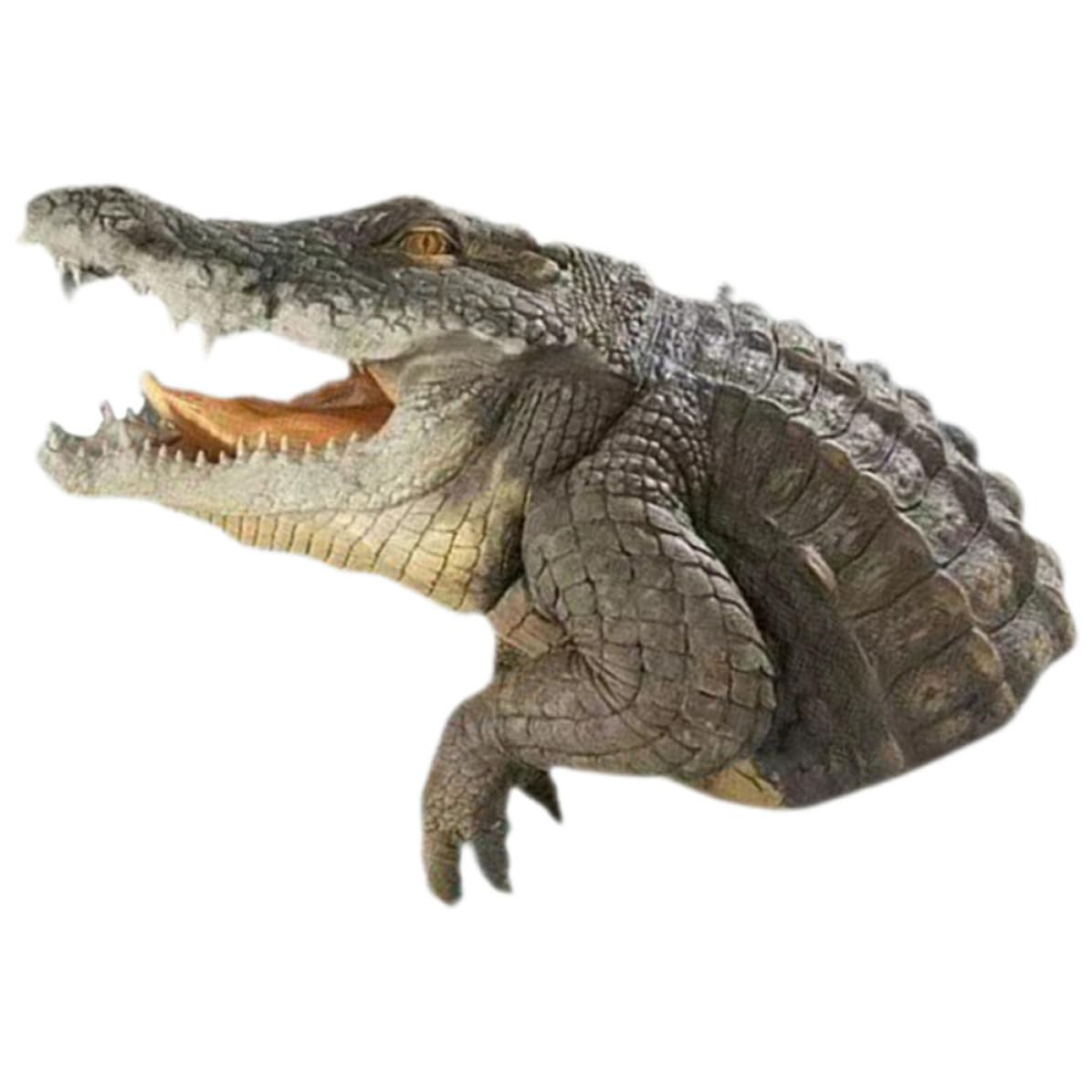 Décoration de bassin crocodile flottant résine jardin piscine extérieure