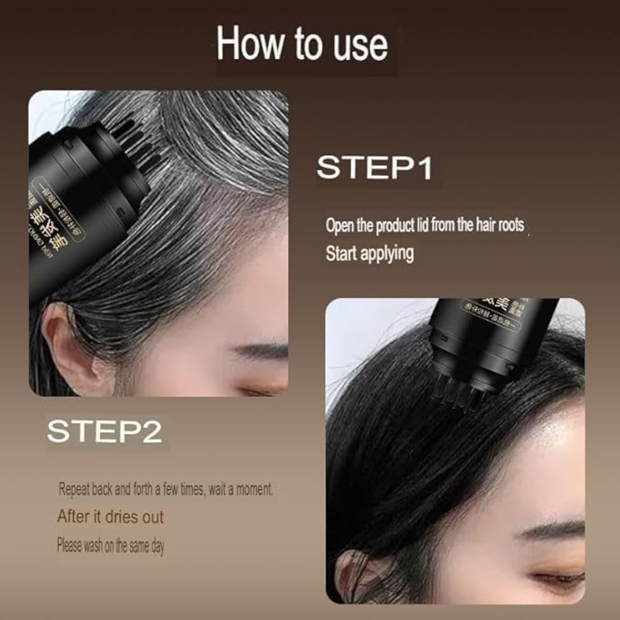 Hair Coloring Pen for Grey Hair Coverage, Instant Root Touch Up