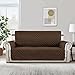 RHF Reversible Loveseat Covers for Dogs, Couch Covers for Dogs, Loveseat Cover for Dogs,Pet Cover for Loveseat, Loveseat Slipcover&Love Seat Couch Covers,Machine Washable(Loveseat:Chocolate/Beige) Medium