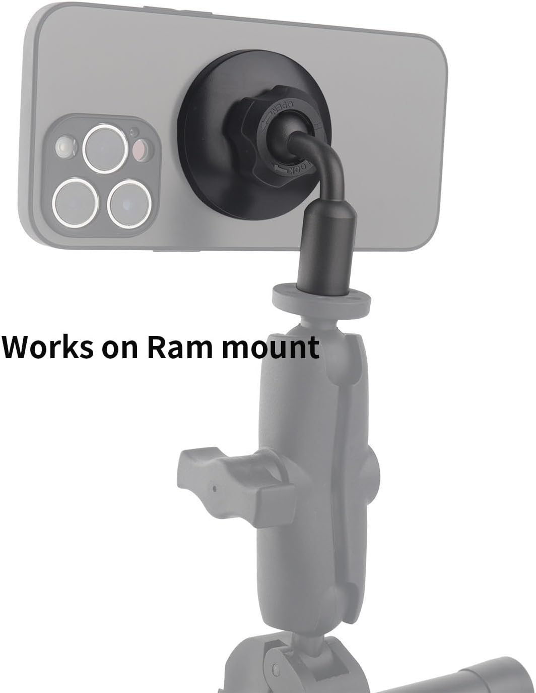 Magnetic Phone Tripod Mount Adapter for Magsafe with 1/4"-20 Hole [Metal Foot], Compatible with iPhone 16 15 14 13 12 All Phones - Image 7