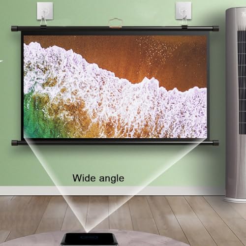 Pantalla Manual Retráctil Para Proyector 72 Pulgadas 4:3 miniatura 2