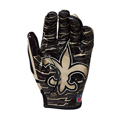 Wilson-NFL-Stretch-Fit-Football-Gloves-Youth-New-Orleans-Saints