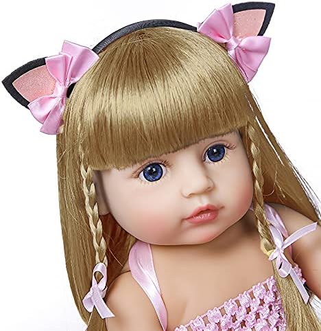 Miniatura 2 de iCradle Muñecas de bebé recién nacidas suaves y realistas, simulación de silicona de 20 pulgadas, aspecto realista, lavable, de cuerpo completo,