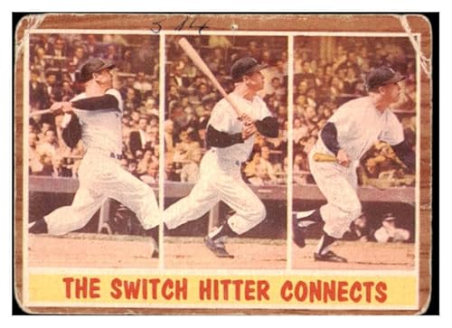 1962 Topps 318 Mickey Mantle IA Yankees PR-FR 505482 Kit Young Cards