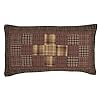 VHC Brands Prescott King Sham 21×37 Country Rustic Lodge Design Russet