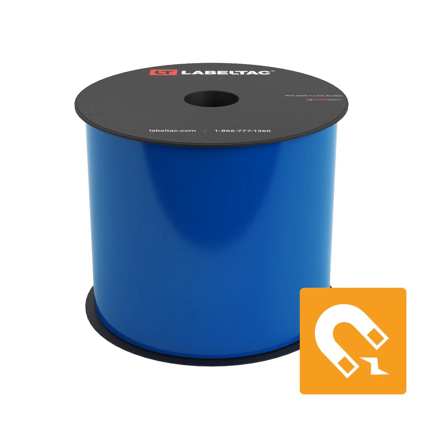 LabelTac® Magnetic Supply 4" x 25' Blue
