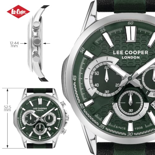 Image of Lee Cooper Analog Green Dial Men's Watch-LC07493.377