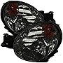 Carpartsinnovate For 02-03 Black Smoke Headlights Lamps Replacement Set