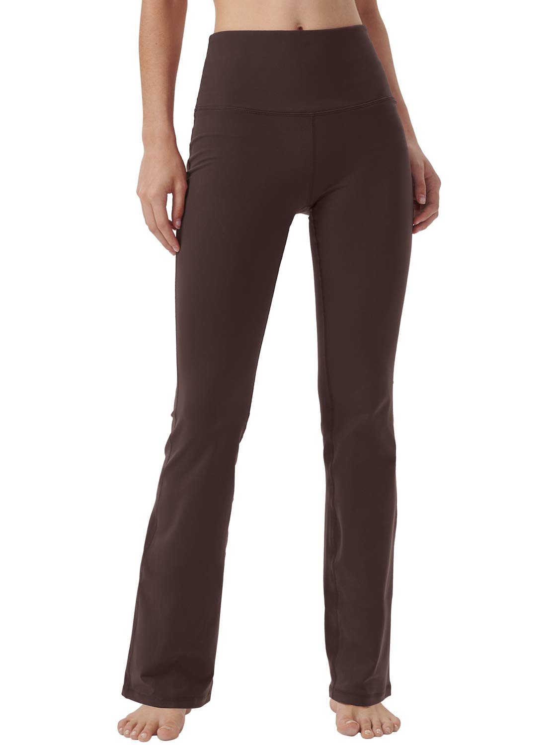 Knsbk Bootcut Yoga Pants for Women with Hidden Pockets High Waist Workout Pants Tummy Control Dress Bootleg Work Pants