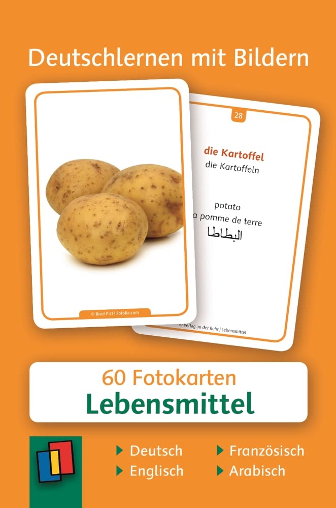 Lebensmittel: 60 Fotokarten auf Deutsch, Englisch, Französisch und Arabisch