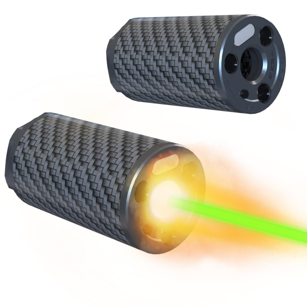 Airsoft Tracer Glow in The Dark, Traceur Tactique Spitfire pour Airsoft/Gel Blaster avec Interface Filetée de 14 mm CCW