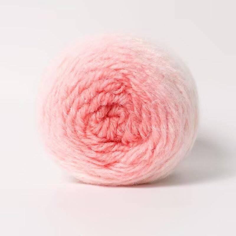 2 gomitoli da 200 g di Filato a Pelo Lungo sfumato, Morbido e Perfetto per Lavorare a Maglia Sciarpe, Cappelli, Coperte, Maglioni, Borse e Scialli
