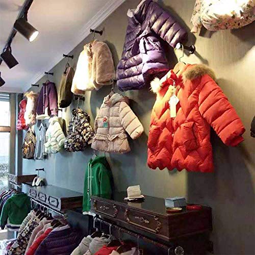 WJUAN 2 Pezzi Ganci da Parete Rotondi Neri, Gancio...