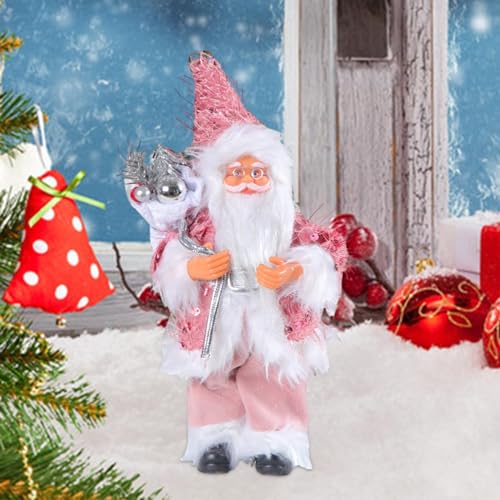 Décoration de Noël rose pour centre de table de fête - 5