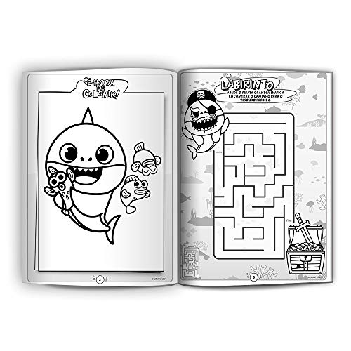 DIVERSÃO COM ADESIVOS BABY SHARK