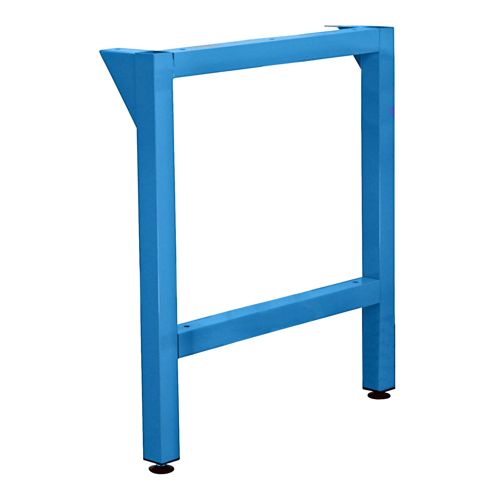 ADB Werkbankfuß 2er Set Gestell Stützfuß für Werkbänke 700x800mm Lichtblau
