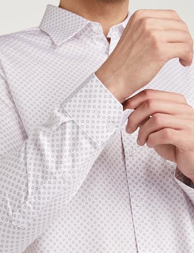 Image of Van Heusen Formal Printed Shirt for Men| Premium Cotton| Full Sleeves| Slim Fit |Breathable Fabric