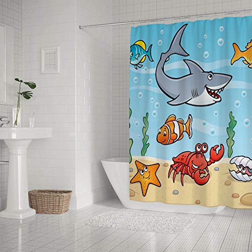 Rideau de douche polyester imperméable salle de bain 66x72 - 3