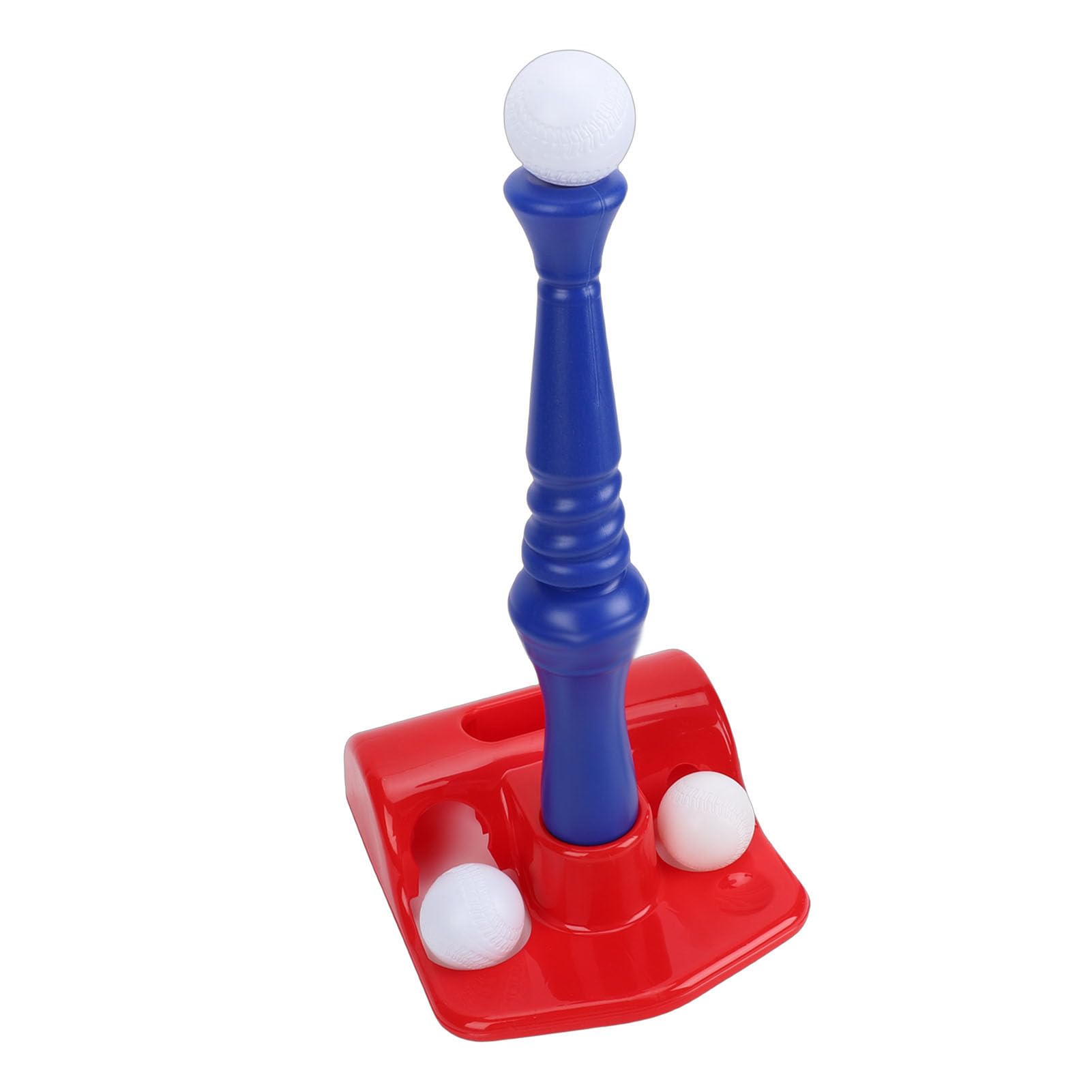 Wakects Juego de Entrenamiento de Béisbol para Niños, Pelota en T de Plástico con Diseño de Agarre en Espiral, Fácil Montaje para Jugadores Jóvenes, Diversión en Interiores y Exteriores