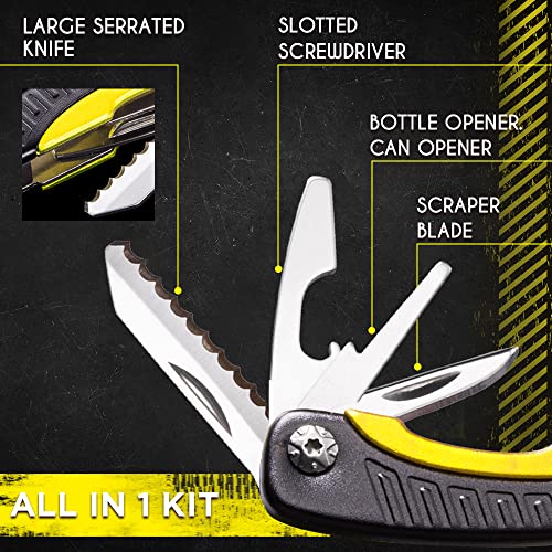 Mini Multitool Knife 12 In 1 - Small Pocket Multi Tool With Knife And Pliers - Best Small Utility Multi Purpose All In One Tools For Men Women - Best Gear Accessory For Edc Work Camping Hiking 2229 #TOP5
