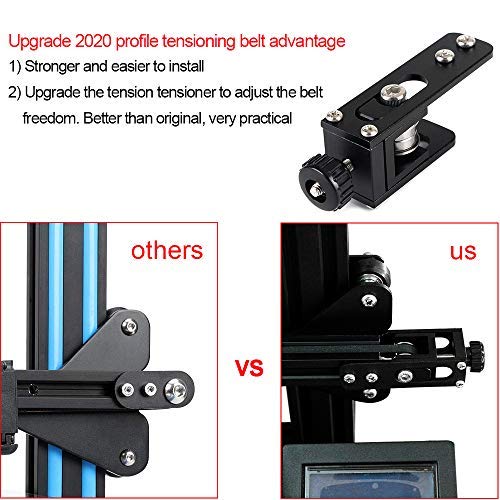 FYSETC 3D Printer Ender 3 Belt Tensioner Upgrade 2020 Profile X-axis Synchronous Belt Stretch Straighten Tensioner for CR-10 CR-10s Pro V1 and V2 Ender-3 Accessories