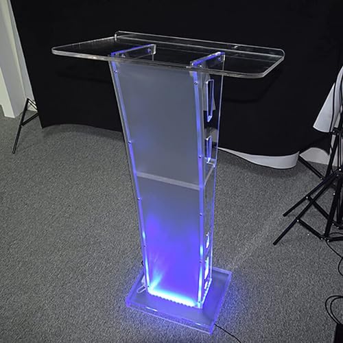 Podio portátil para iglesias y cultos con iluminación LED ajustable 2