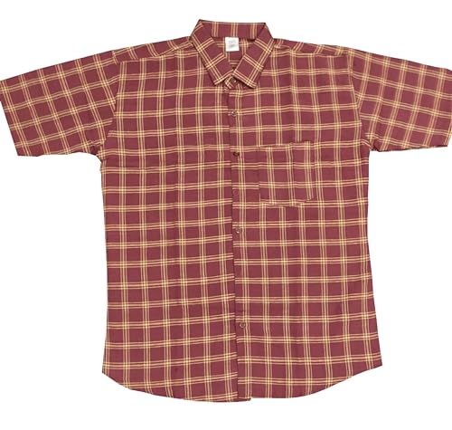 Image of Men's Self Design Casual Shirts Half Sleeves