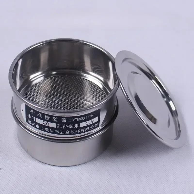 sprzęt laboratoryjny Standardowe sito testowe ze stali nierdzewnej Lab 4-140 Mesh o średnicy 10 cm(40mesh (0.45mm))