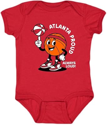Hometown Proud, Always Loud Kids Bodysuit for Basketball Fans