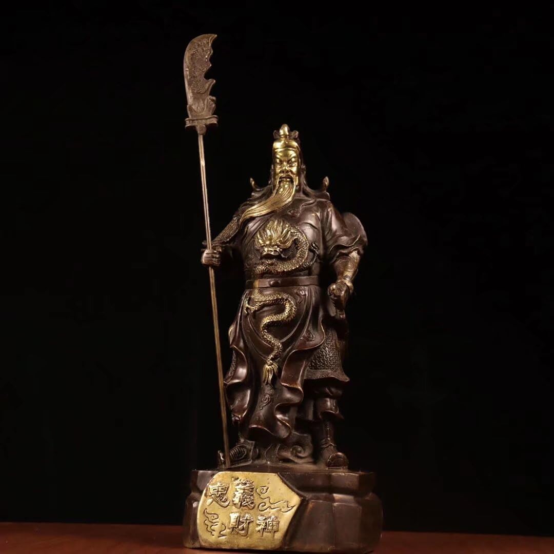 Dytartzx 13* Guan Gong The Of Wealth Bronze Statue Of Guan Yu The Chinese Of War Attracts Wealth And Feng Shui Gifts