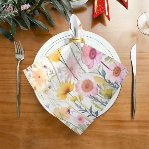 Servilletas de tela Wild Flower set x6 miniatura 2