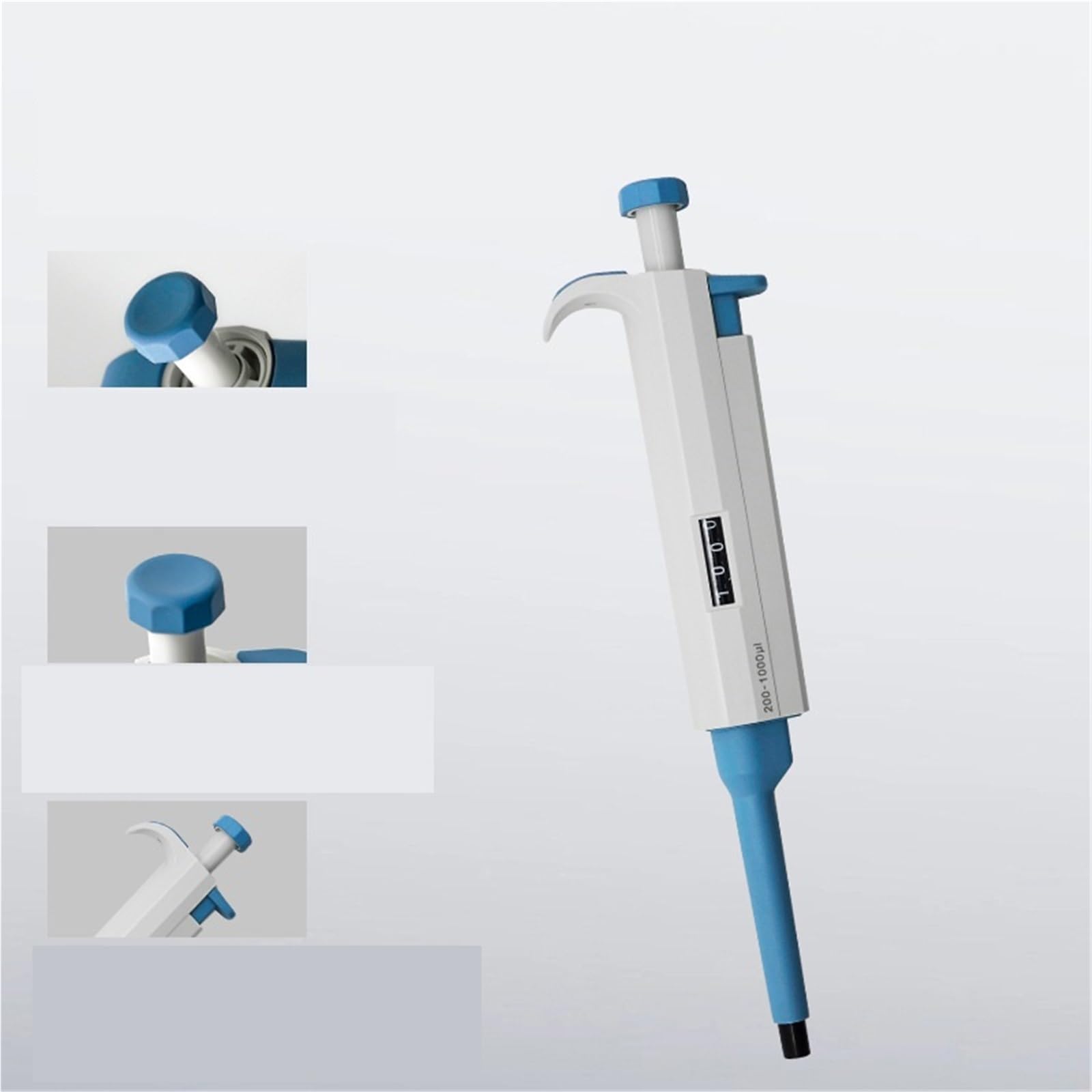 Pipeta Micropipeta De 2 Uds, Canal Único, Multicanal, Manual, Rango Continuamente Ajustable, Laboratorio 0,1μl-1000μl para laboratorio(5-50ul)