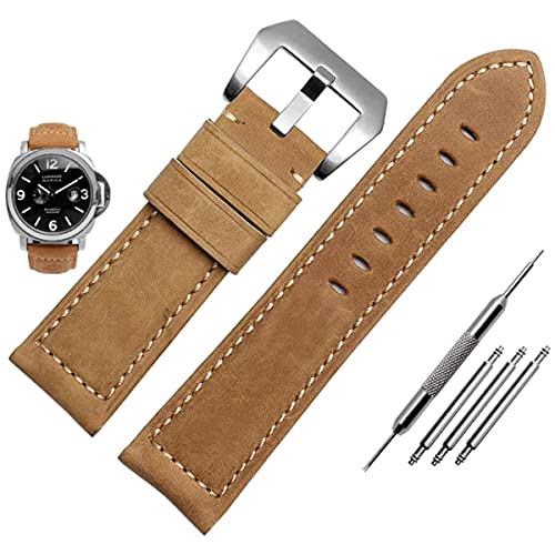 Niziruoup 24mm Leather Watch Bands for Men...