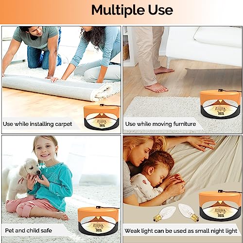 ASPECTEK 2 Stück Flohfalle & Bettwanzenfalle – Klebrige Kuppelfalle mit Fallenglühbirne und Klebepad, ideal für die Detektion von Bettwanzen in Wohnung und Schlafzimmer, geruchlos und ungiftig