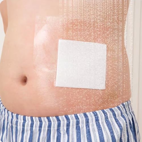 Waterproof Wound Bandage Patches with Absorbent Gauze Pads, Large Wound Dressings Pads,Post Surgical Shower Wound Cover Protector,20CMx20CM,6PCS