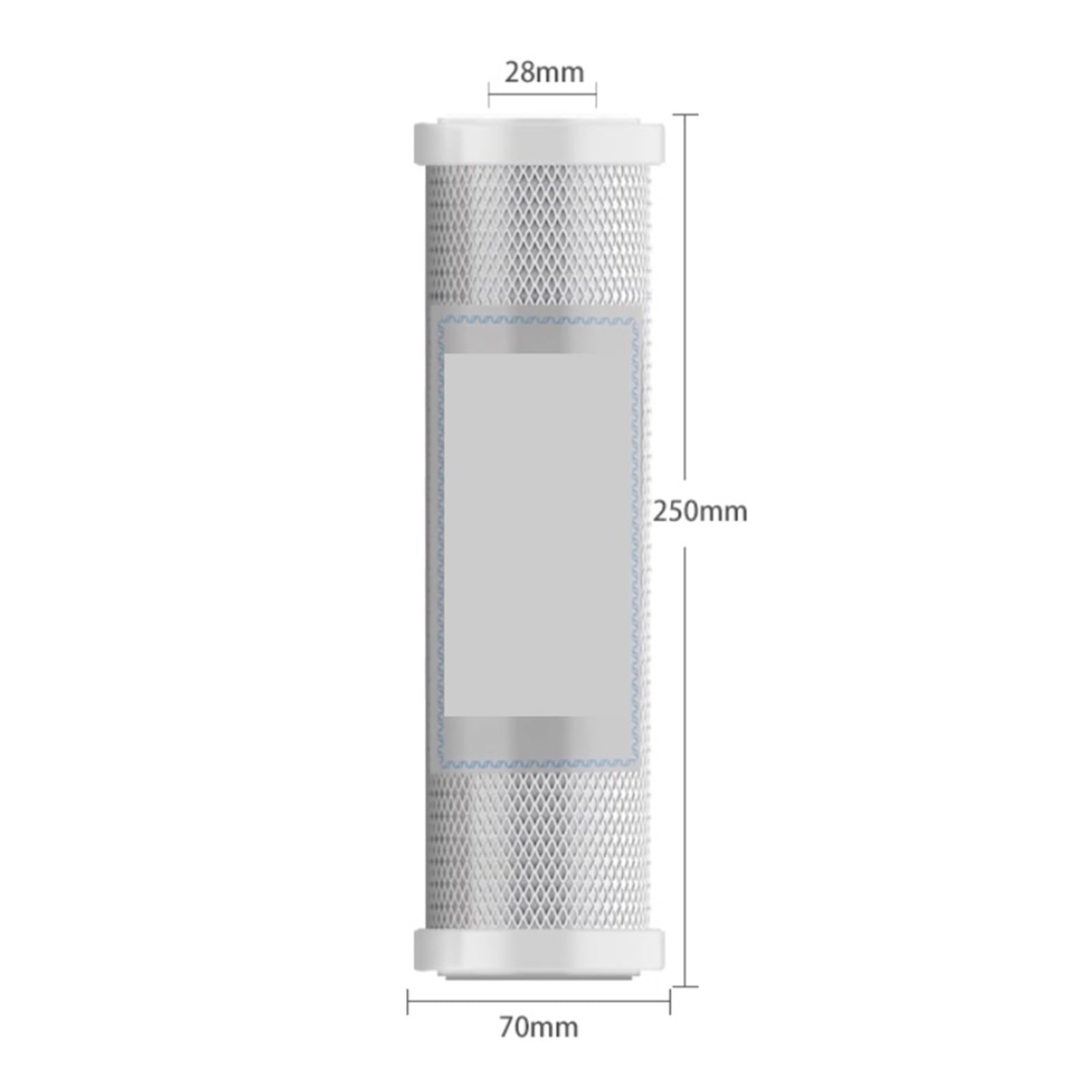 Elemento filtrante for asta netta macchina pura for purificatore d'acqua a carbone attivo sinterizzato e compresso CTO da 10 pollici(3Pcs)