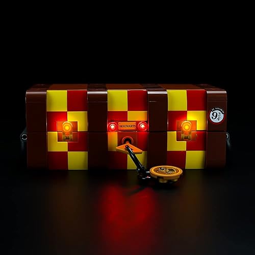 Miniatura 7 de Kyglaring Kit de iluminación LED solo juego de luces diseñado para Lego Harry Potter Hogwarts Magical Trunk 76399 Kit de construcción modelo - sin