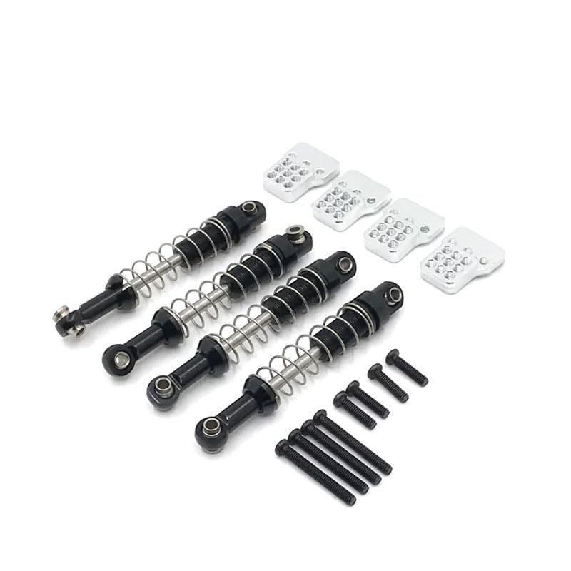 Mang Niu D96 D90 D91 MN98 99S V1 WPL remote control car metal upgrade shock absorber absorber frame(Black)