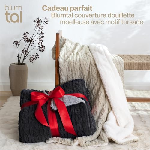 Couvertures et plaids chauds contre le froid pour grand lit double - 5