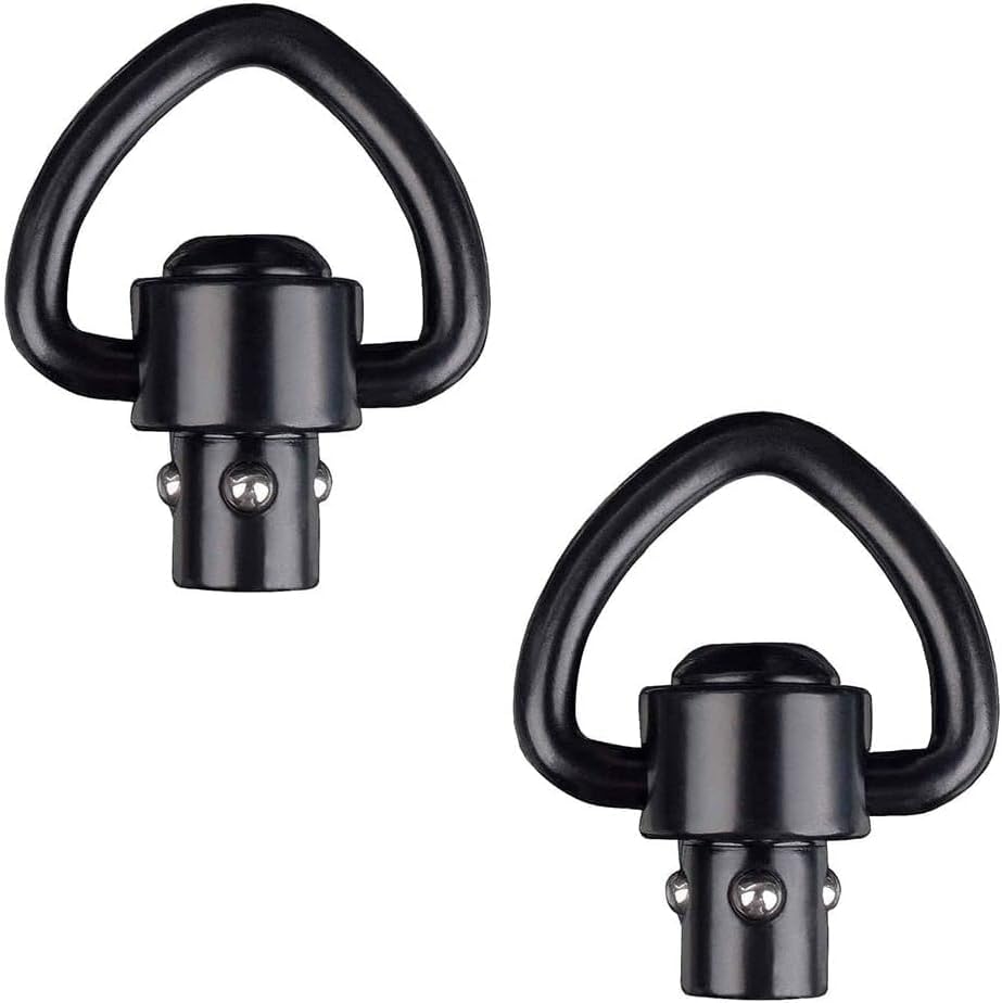QD Sling Swivel Mount 1" Heavy Duty D-Loop Sling Swivels Quick Detach/Release for Two Point Sling