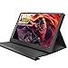Monitor portatile USB-C da 15,6 pollici HD ultra sottile 1920*1080 IPS Schermo LED tipo C monitor portatile esterno con custodia in pelle per laptop PS3 PS4 MacBook Xbox360 Windows IOS 7 8 10, Kenowa