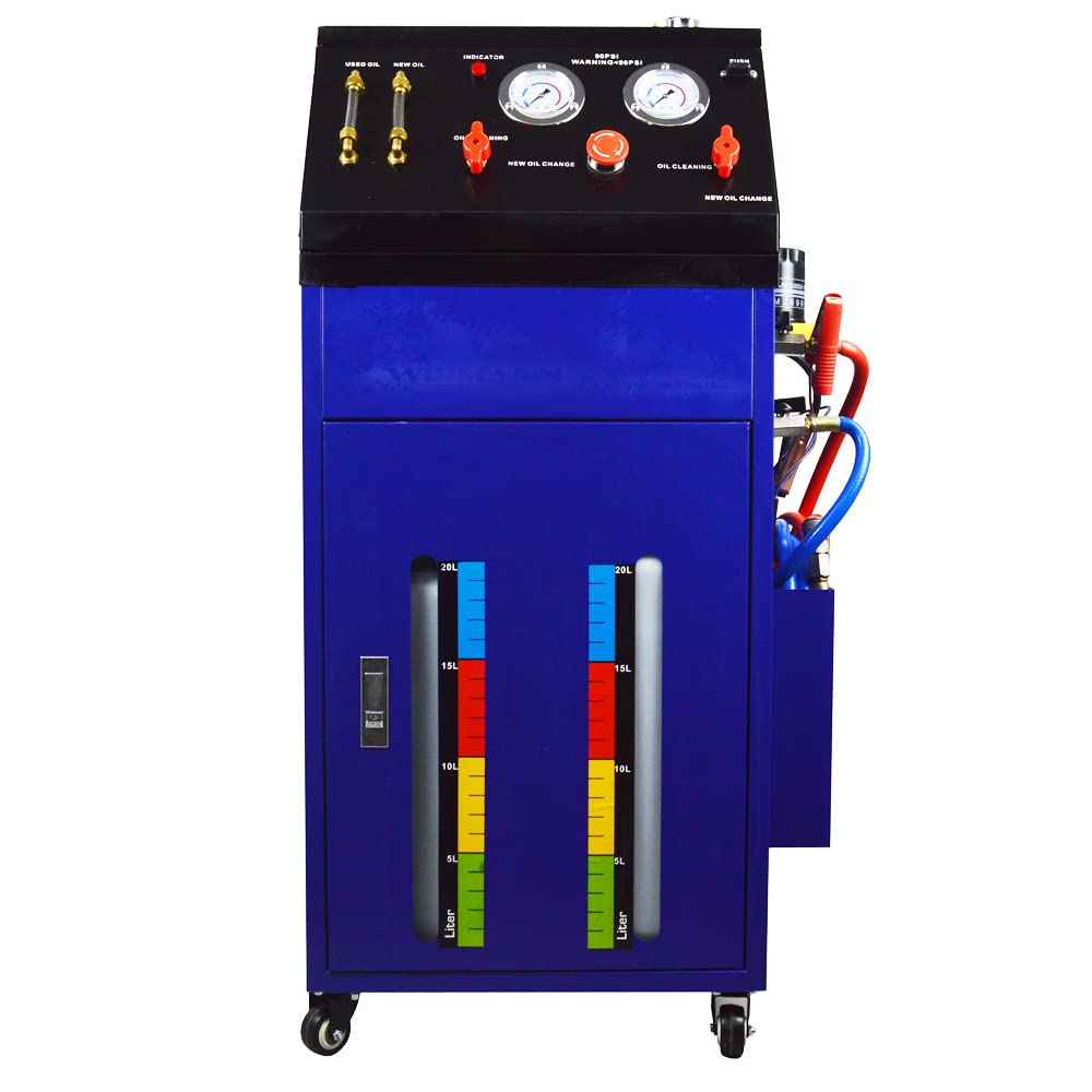 TECHTONGDA Auto Transmission Fluid Flush Machine Transmission Oil Exchange Cleaning Machine DC12V 0-60PSI