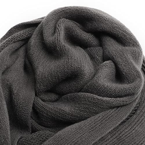 Fall Winter Scarfs For Women And Mens Cold Weather Chunky Knit Scarf Warm Thick Scarf Long Large Oversized Scarves (Dark Beige) #TOP4
