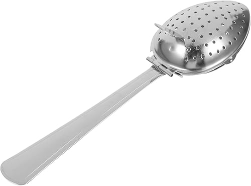 SHERCHPRY 1 cesta de té de acero inoxidable, coladores de té con tapa, colador de té extrafino, infusor de té de acero inoxidable, té caliente, té