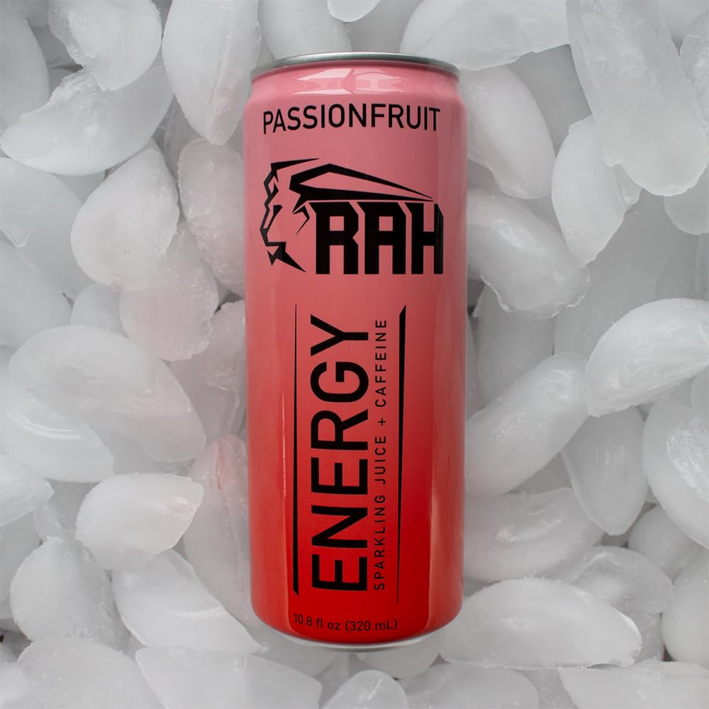 Amazon.com: RAH Energy Bebida, maracuy, jugo espumoso y 120 mg de cafena,  lata de 10.8 onzas lquidas (paquete de 12) : Comida Gourmet y Alimentos