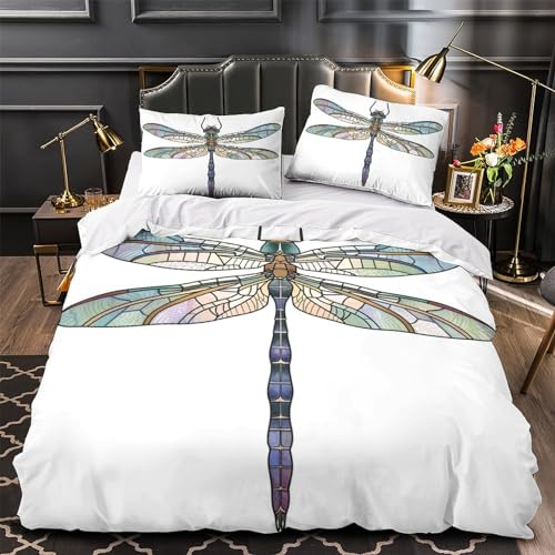 Parure de lit insectes 3D en microfibre douce avec zip pratique