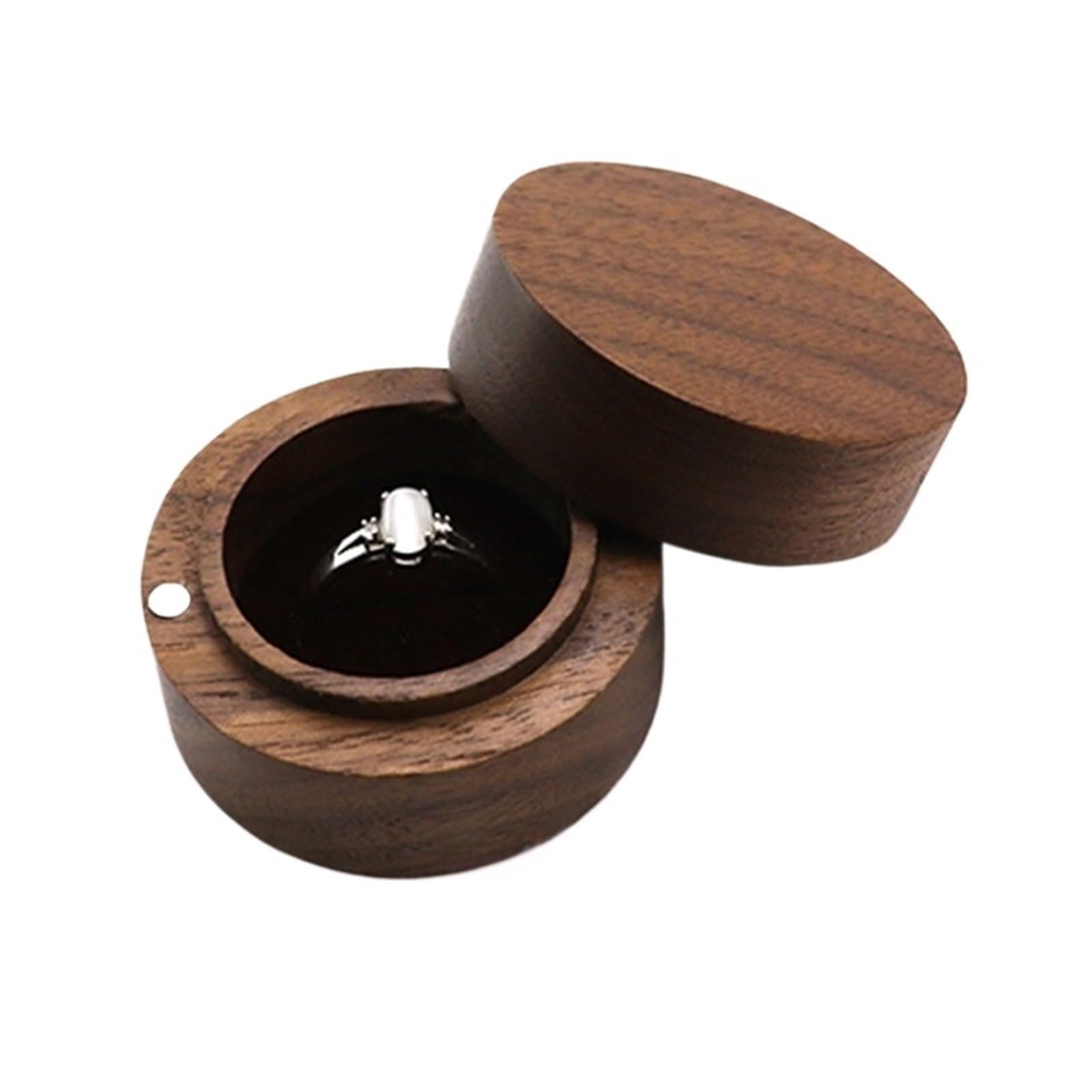 Wooden Ring Box Wood Engagement Ring Box For Proposal - Small Holder