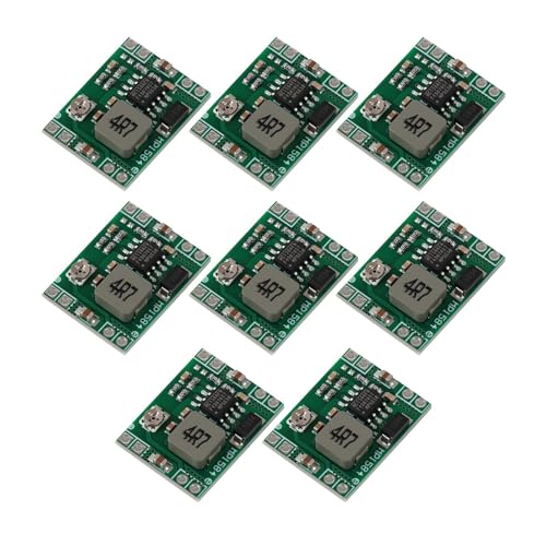 MP1584EN - Módulo de bajador ajustable (8 unidades, DC-DC 3 A, ultra pequeño, convertidor de 4,5 a 28 V, 0,8 a 20 V, módulo regulador de voltaje para Arduino LED DIY Electronic Proyectos Vehículos y