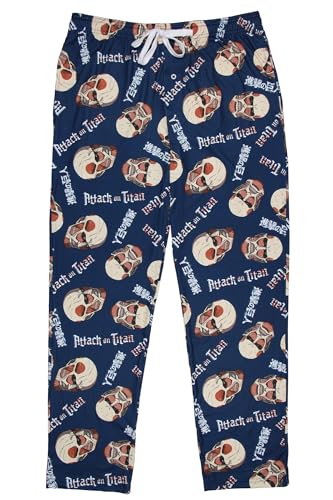 Men's Attack On Titan Manga Merch Pajama Pants Colossal Titan Anime Adult Sleep Pants3